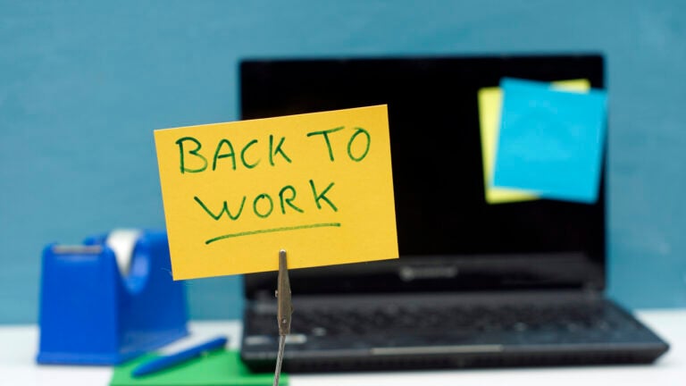 Back to work