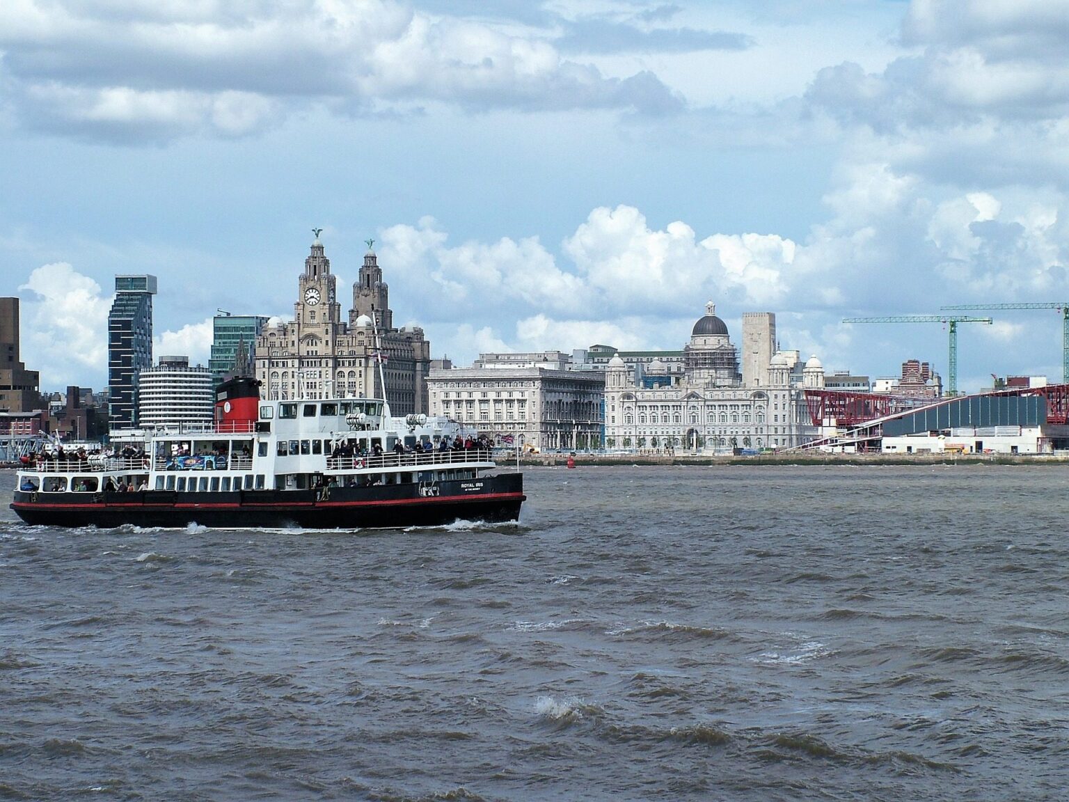 Liverpool waterfront with the Three Graces