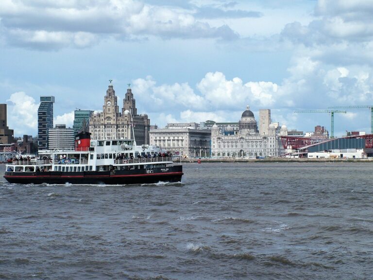 Liverpool waterfront with the Three Graces