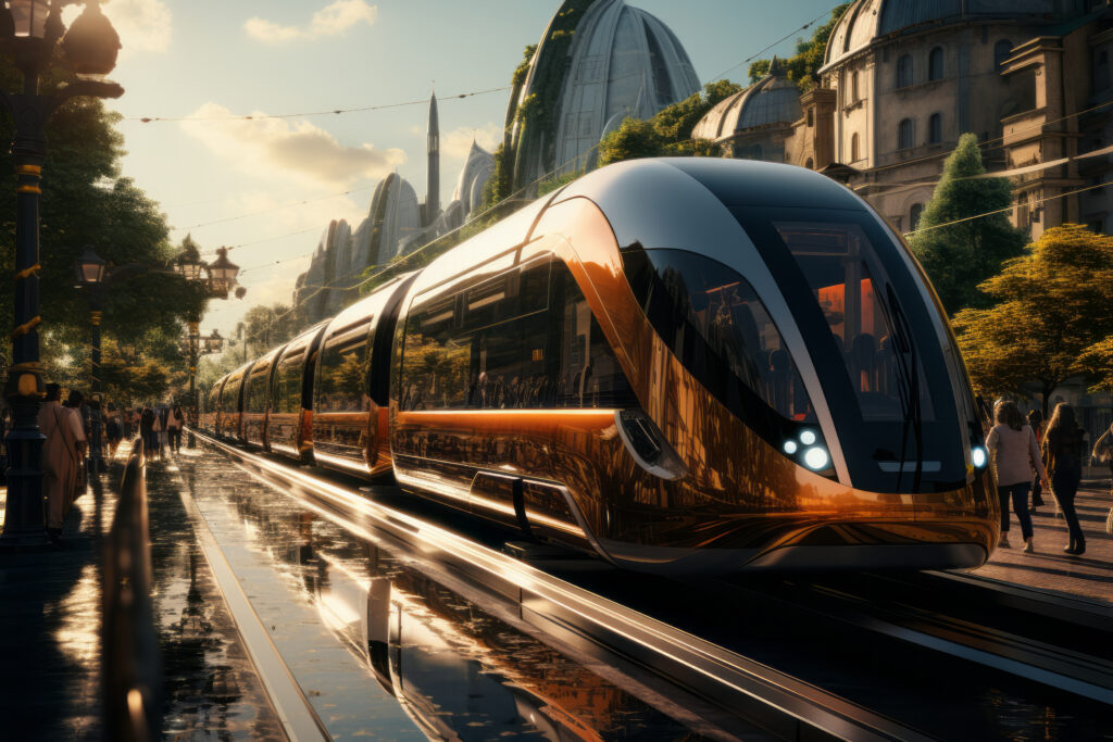 City housing near train station showing how proximity to transport links increases property value and rental demand.