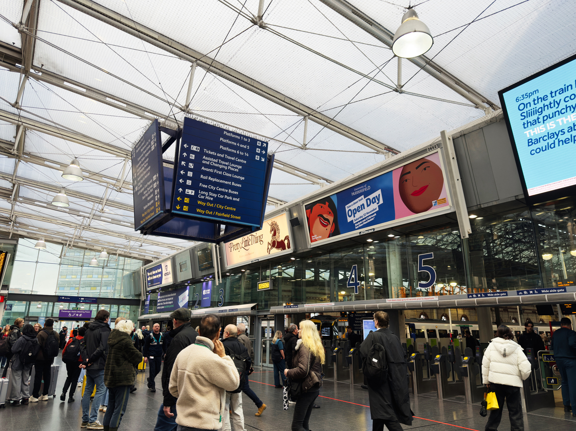 Commuters train station
