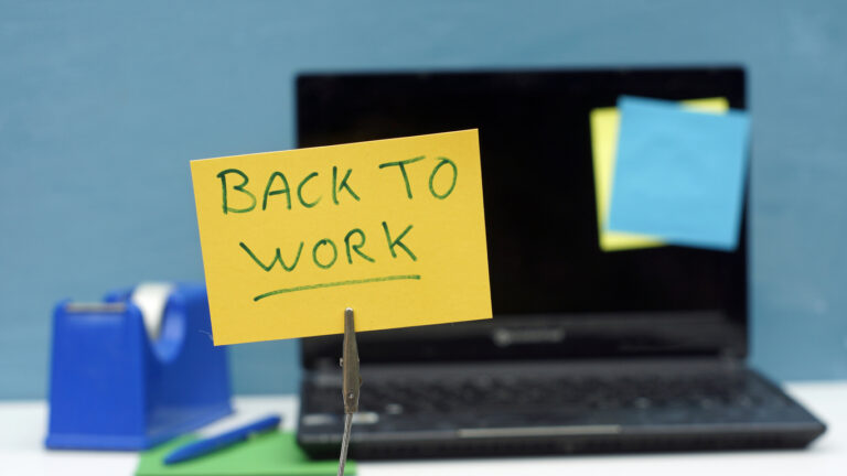 Back to work